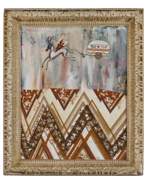 Flying Circus, Rowena J Draper, mixed media artwork