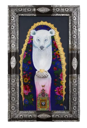 Light Bearer Framed, Rowena J Draper, mixed media artwork