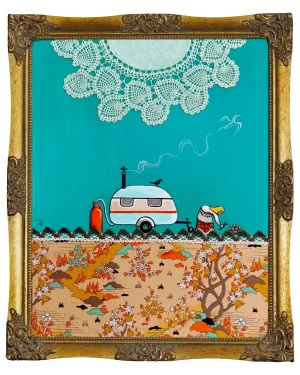 When The Yellow is on The Broom, Rowena J Draper, Somerset Artist1